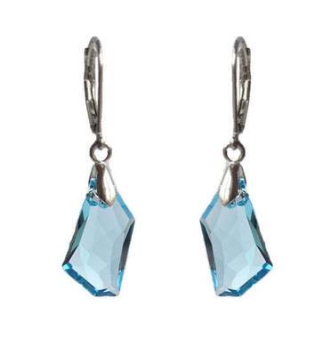 De-Art Aqua earrings made with SWAROVSKI ELEMENTS