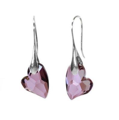 Devoted 2 You Antiqupink earrings made with SWAROVSKI ELEMENTS