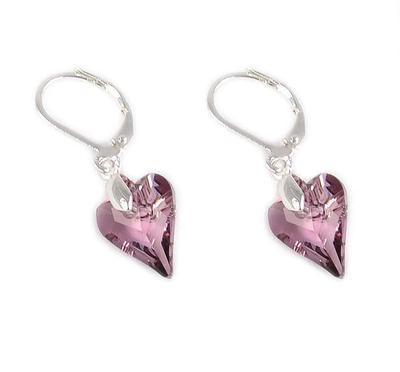 Wild Heart Antiqupink earrings made with SWAROVSKI ELEMENTS