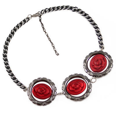 Necklace - red - 1