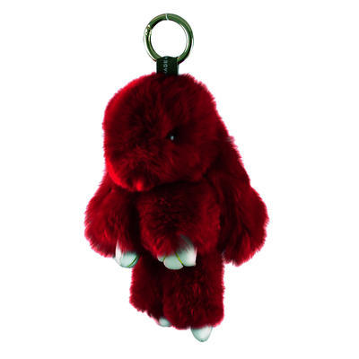 Přívěsek na kabelku - klíčenka kr495-22 - červený králík