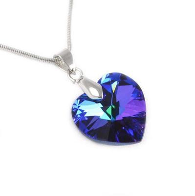 Xilion Crystal BERMUDA BLUE pendant made with SWAROVSKI ELEMENTS