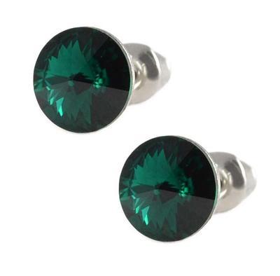 Rivoli Emerald Mini earrings made with SWAROVSKI ELEMENTS