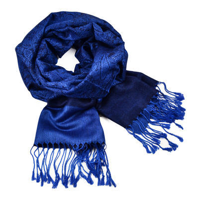 Classic cashmere scarf - blue