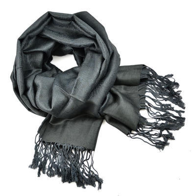 Classic cashmere scarf - dark grey