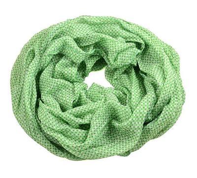 Summer snood 69tl006-51- green with geometrical print