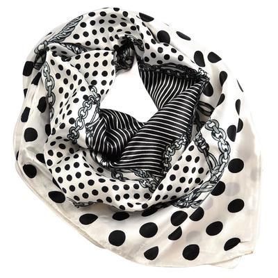 Small neckerchief 63sk003-01.70 - black and white - 1
