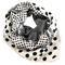 Small neckerchief 63sk003-01.70 - black and white - 1/2