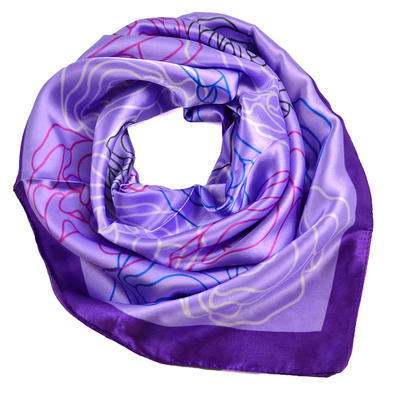 Small neckerchief 63sk004-33 - violet - 1