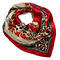 Small neckerchief 63sk007-20.40 - red and brown - 1/2
