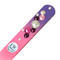 Glass nail file with Swarovski crystals - violet - 1/2