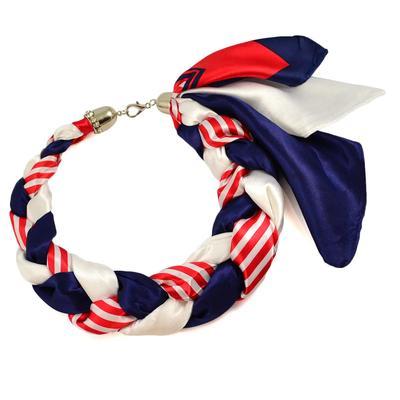 Jewelry scarf Florina - blue and red - 1