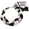 Jewelry scarf Florina - black and white - 1/3