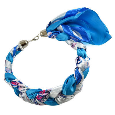 Šátek-náhrdelník Florina 299flo009-32.01 - modrobílý - 1
