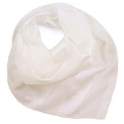 Square scarf - white