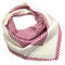 Square scarf - white and red - 1/2