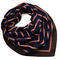 Square scarf - blue and brown - 1/2