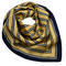 Square scarf - golden brown and blue - 1/2