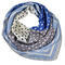 Square scarf - light blue and grey - 1/2