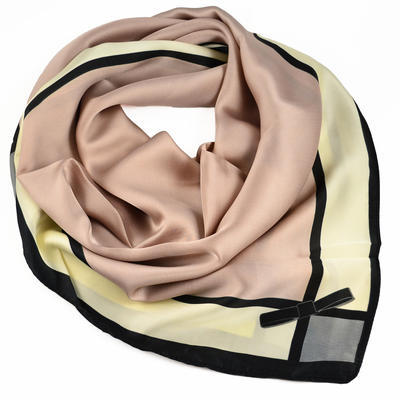 Square scarf- beige - 1