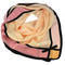 Square scarf- pink and peach - 1/2