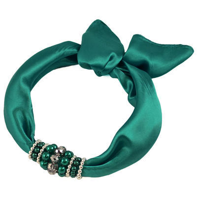 Jewelry scarf Stewardess - dark bluegreen - 1