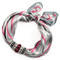 Jewelry scarf Stewardess - grey and pink - 1/2
