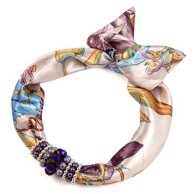 Jewelry scarf Stewardess - light violet - 1