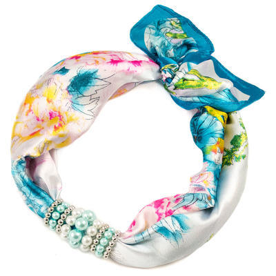 Jewelry scarf Stewardess - blue - 1