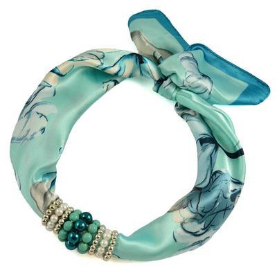 Jewelry scarf Stewardess - menthol green - 1