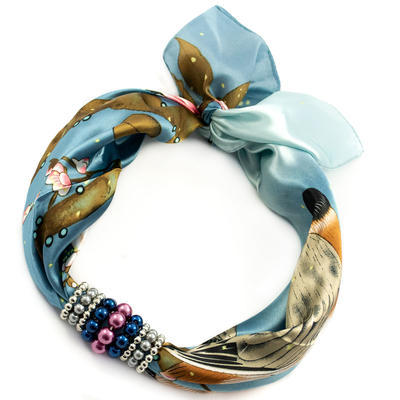 Jewelry scarf Stewardess - blue - 1