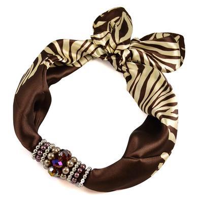 Jewelry scarf Stewardess - brown - 1