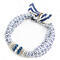 Jewelry scarf Stewardess - blue and white - 1/2