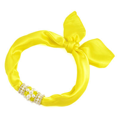 Jewelry scarf Stewardess - yellow - 1