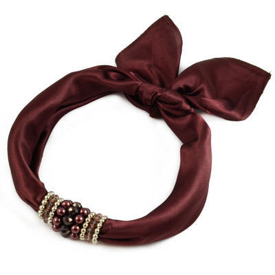 Jewelry scarf Stewardess - brown - 1