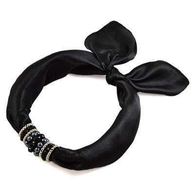 Jewelry scarf Stewardess - black - 1