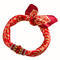 Jewelry scarf Stewardess - red and gold - 1/2