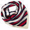 Small neckerchief - red and white with stripes - 1/2