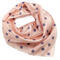 Small neckerchief - pink with grey polka dot - 1/2
