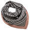 Small neckerchief - brown with stripes - 1/2