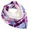 Small neckerchief - violet and white - 1/2