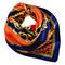 Small neckerchief 63sk007-30.11 - blue and orange - 1/2
