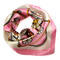 Small neckerchief 63sk009-01.23 - white and pink - 1/2