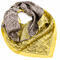 Small neckerchief - yellow and brown - 1/2