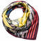 Small neckerchief - wine red and yellow - 1/2