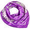 Square scarf - violet and white - 1/2
