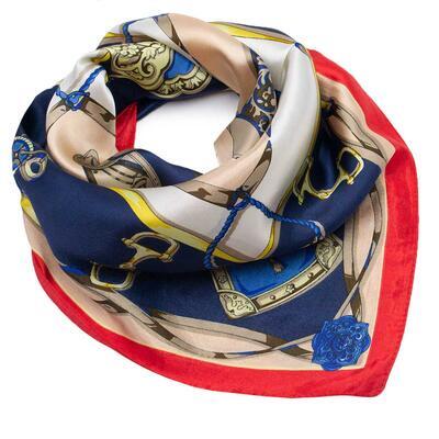 Small neckerchief - blue and red - 1