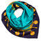 Small neckerchief - blue and turquoise - 1/2