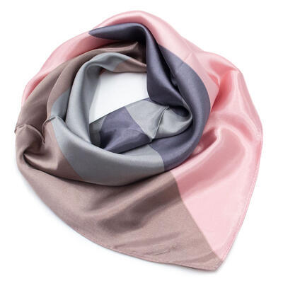 Small neckerchief - brown and pink - 1