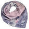 Small neckerchief - grey with floral print - 1/2